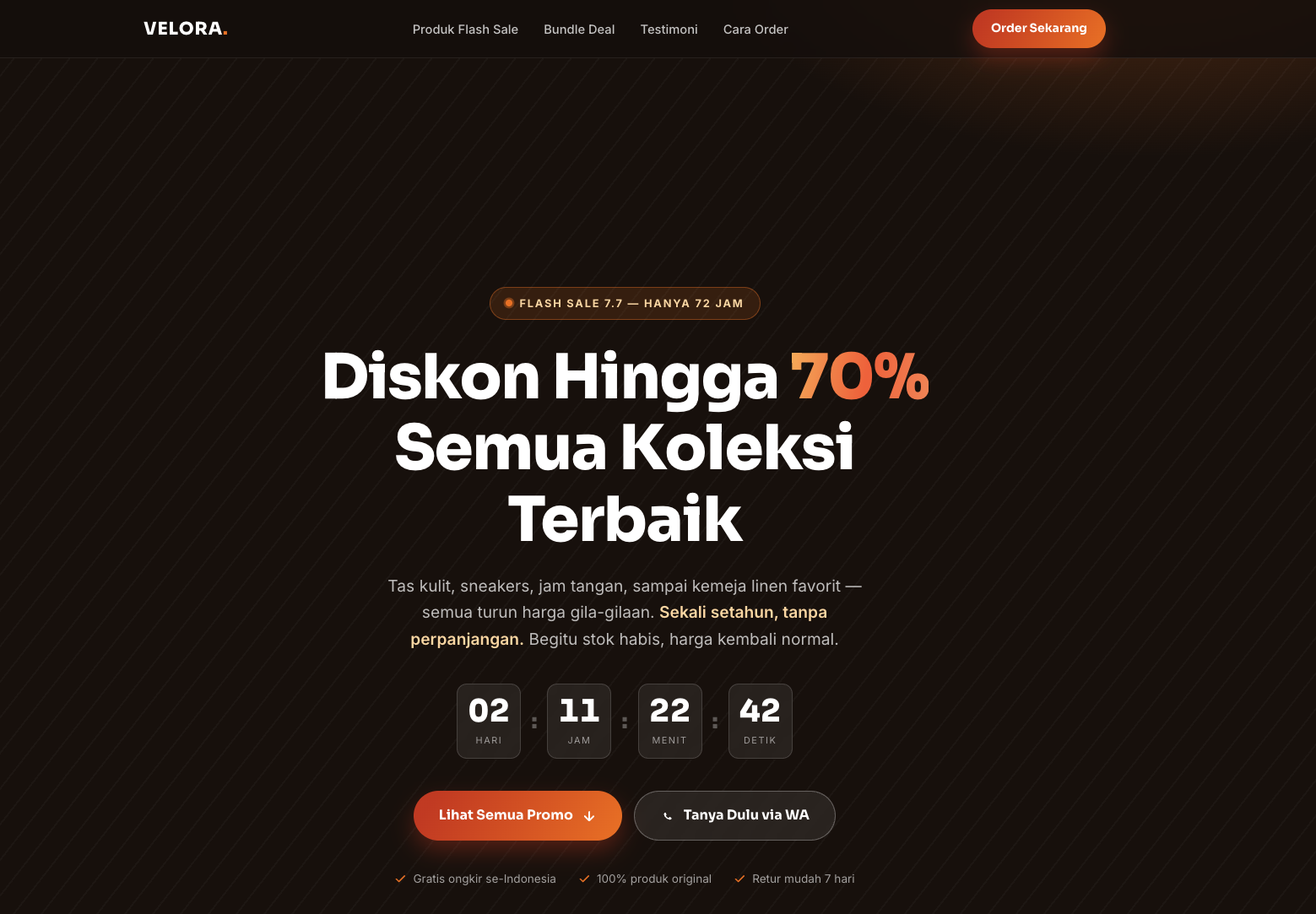 Flash Sale & Promo